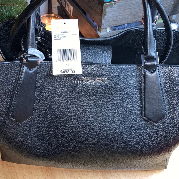 Michael Kors black leather purse - Picture 2 of 4